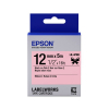  Original Epson LK-4PBK C53S654031 DirectLabel-Etiketten schwarz auf rosa 
